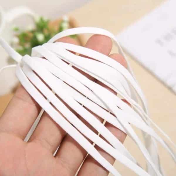 tali karet masker 4mm putih