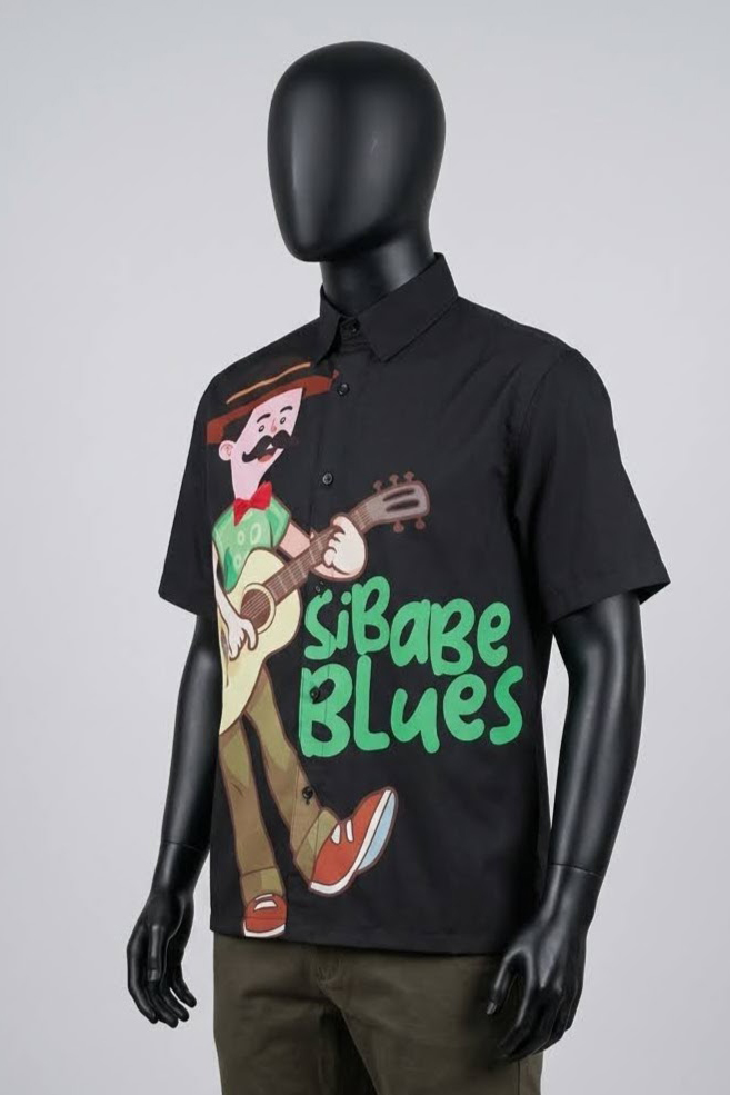 baju kemeja printing - babe blues