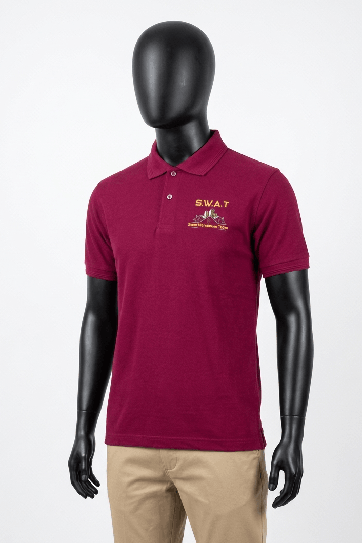 kaos polo bordir